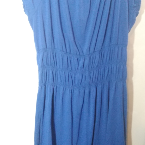 Maurices Periwinkle Elastic Ruched Waist Short Sleeve Baby Doll Style Dress XL - Picture 13 of 13